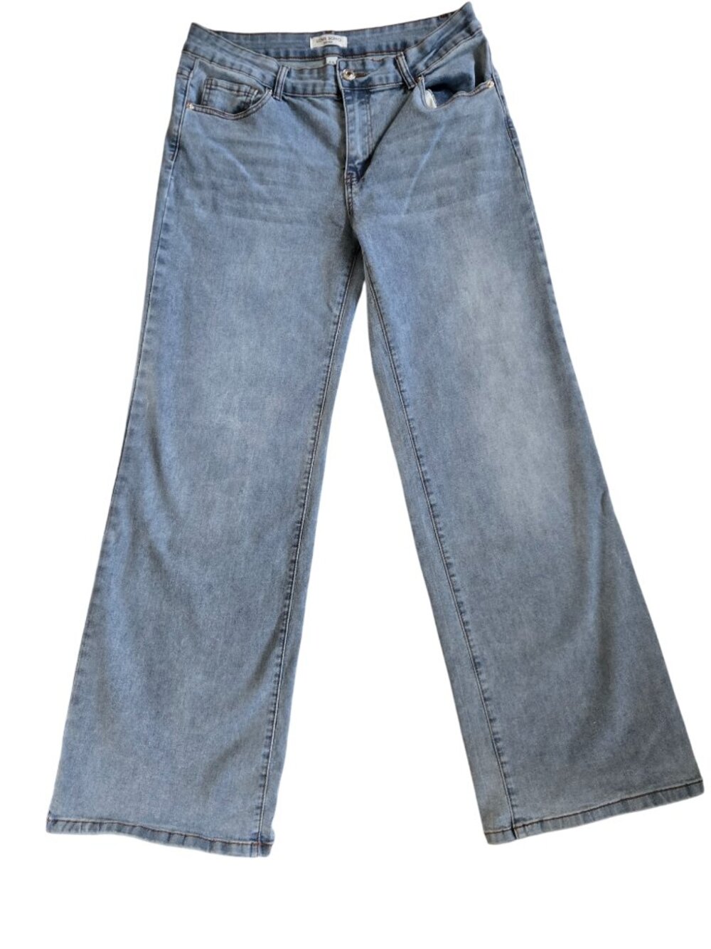 Love Soho Denim Light Wash Wide Leg Jeans Size 13 Baggy Retro